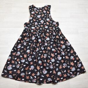 90s Teacher Church Smock Jumper Midi Maxi Dress Handmade Noahs Ark Cotton VTG